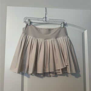 Elegant Cream Skater Skirt